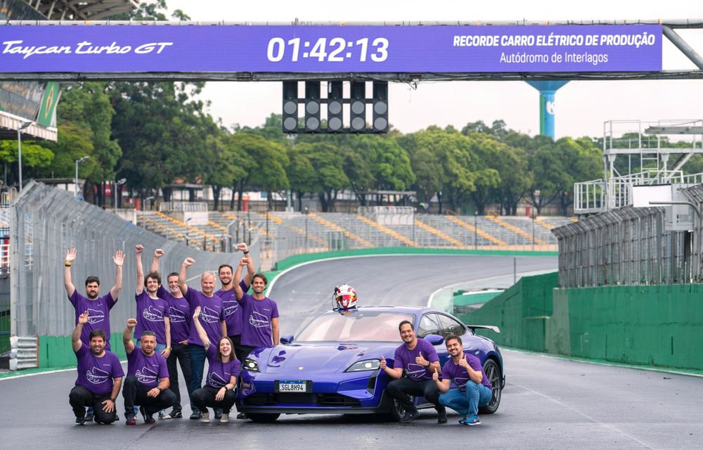 Porsche Taycan Turbo GT continuă să bată recorduri: cea mai rapidă mașină de serie la Interlagos - Poza 2