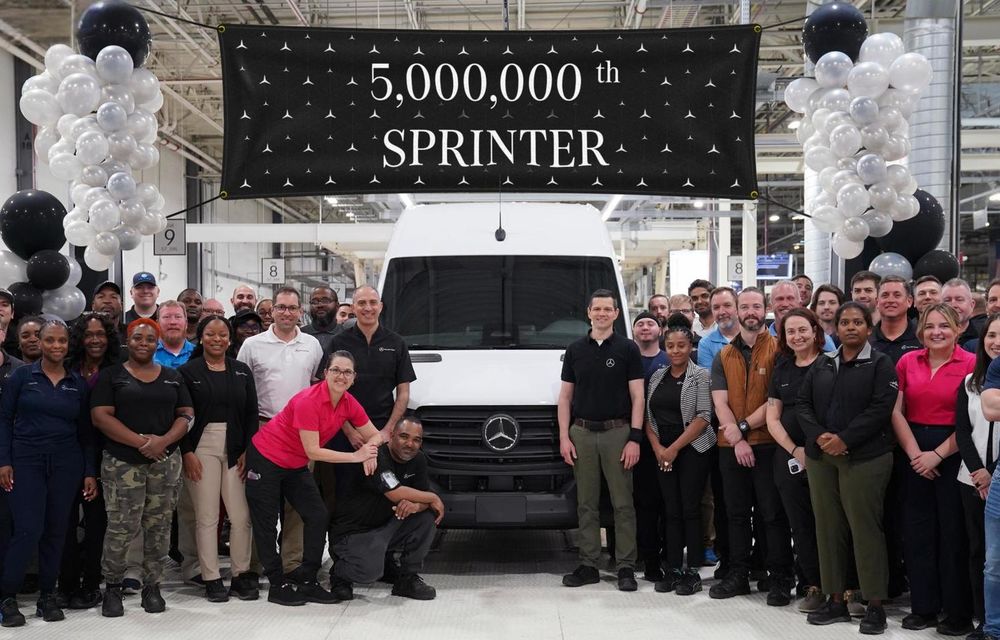 Mercedes-Benz: 5 milioane de exemplare Sprinter produse în 30 de ani - Poza 1