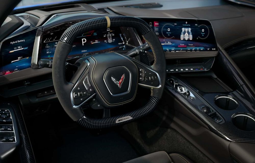 Noutăți pentru Chevrolet Corvette: interior nou, cu butoane reașezate și ecrane mai mari - Poza 2