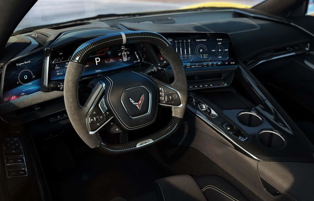 Noutăți pentru Chevrolet Corvette: interior nou, cu butoane reașezate și ecrane mai mari - Poza 3