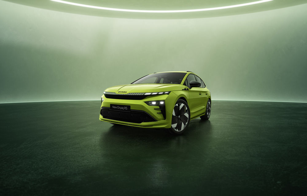 Versiune RS pentru Skoda Enyaq facelift: 340 CP și 560 km autonomie - Poza 2