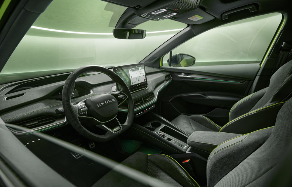 Versiune RS pentru Skoda Enyaq facelift: 340 CP și 560 km autonomie - Poza 8