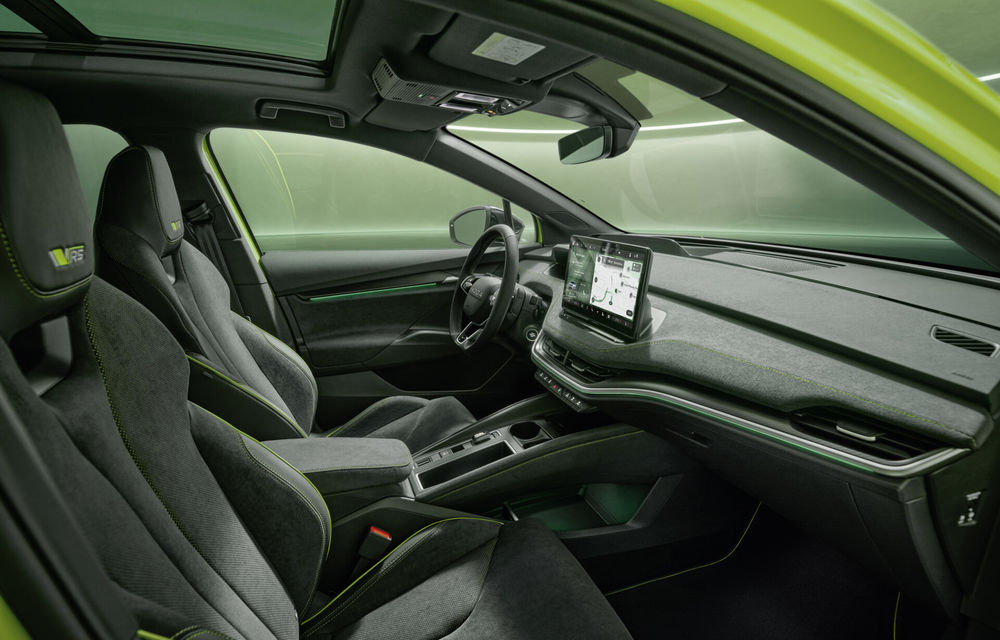 Versiune RS pentru Skoda Enyaq facelift: 340 CP și 560 km autonomie - Poza 10