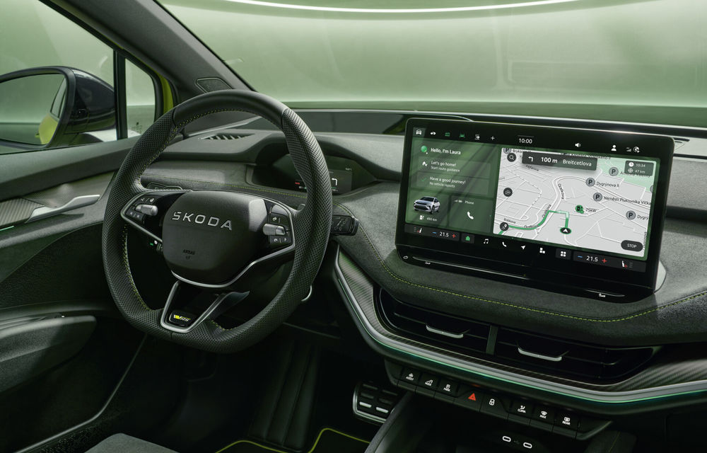 Versiune RS pentru Skoda Enyaq facelift: 340 CP și 560 km autonomie - Poza 12