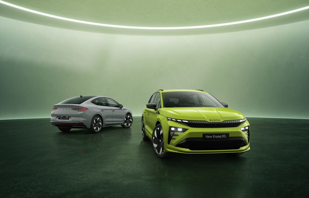 Versiune RS pentru Skoda Enyaq facelift: 340 CP și 560 km autonomie - Poza 1