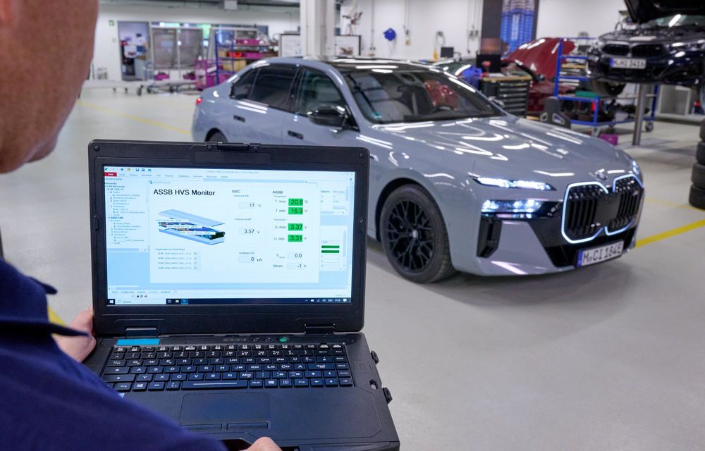 BMW a început să testeze baterii în stare solidă cu modelul i7 - Poza 7