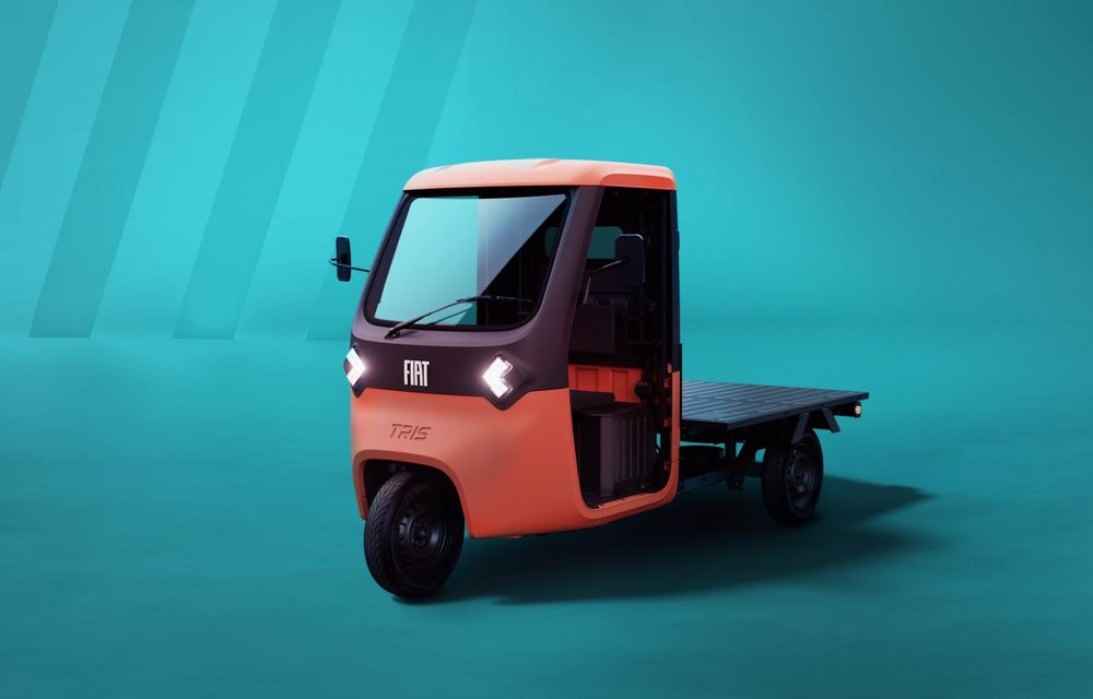 Noul Fiat Tris, primul vehicul cu 3 roți al mărcii - Poza 2