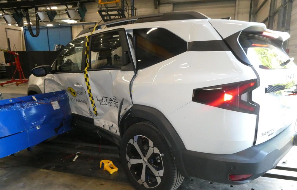 Noi rezultate la testele de impact Euro NCAP: 3 stele pentru Dacia Bigster - Poza 3