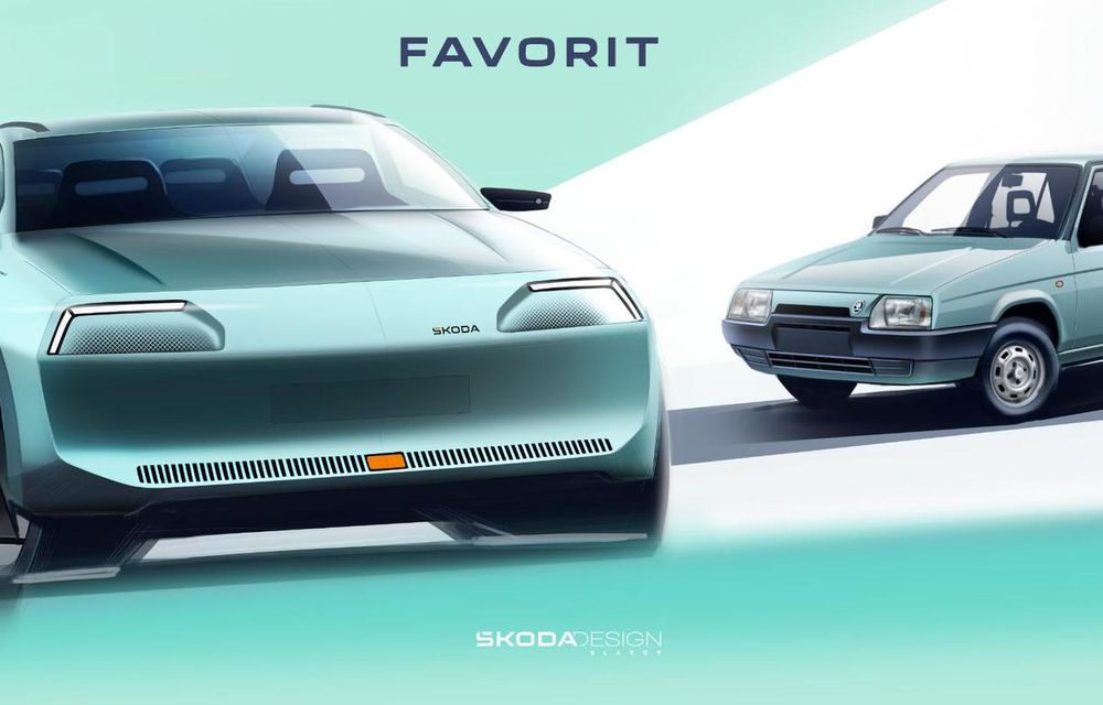 Skoda readuce la viață modelul Favorit sub forma unui concept - Poza 1