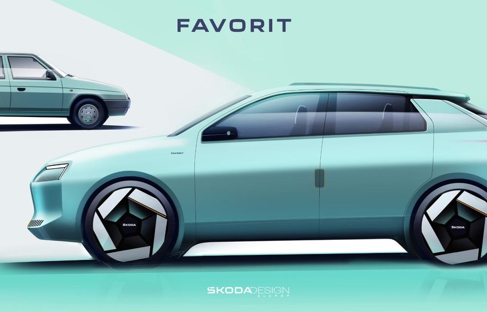 Skoda readuce la viață modelul Favorit sub forma unui concept - Poza 3