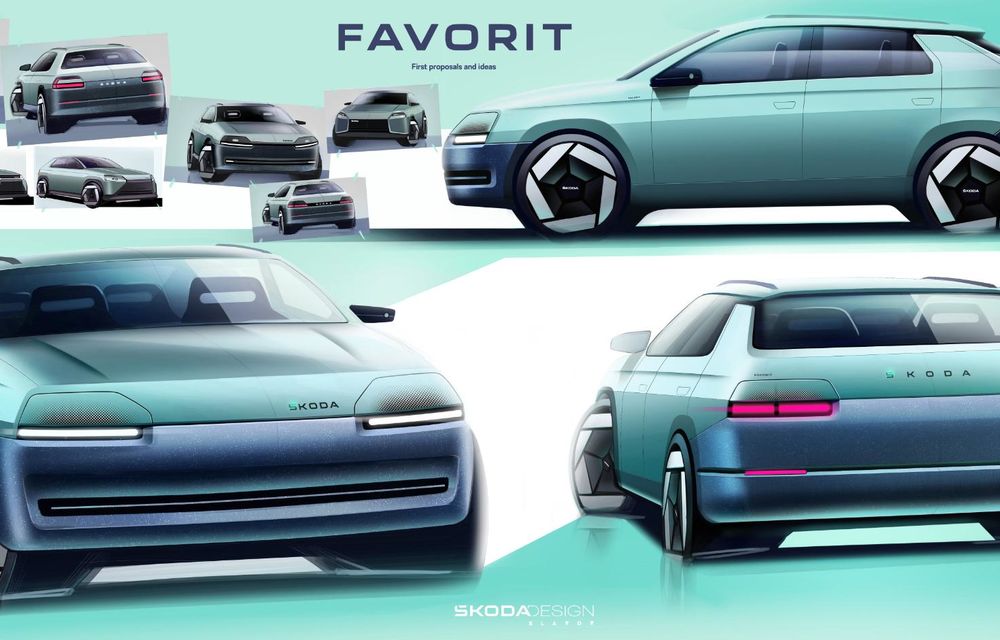 Skoda readuce la viață modelul Favorit sub forma unui concept - Poza 4