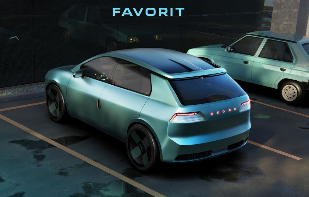 Skoda readuce la viață modelul Favorit sub forma unui concept - Poza 7