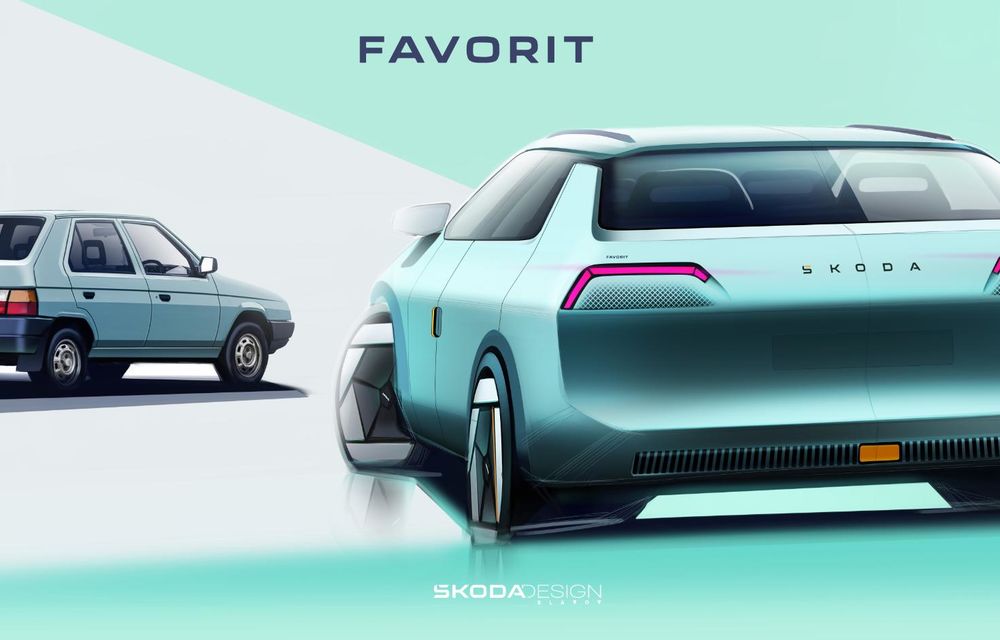 Skoda readuce la viață modelul Favorit sub forma unui concept - Poza 2