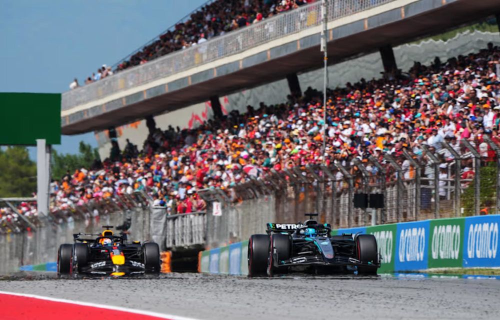 F1: Oscar Piastri câștigă în Spania. Verstappen, penalizat după un acroșaj cu George Russell - Poza 7