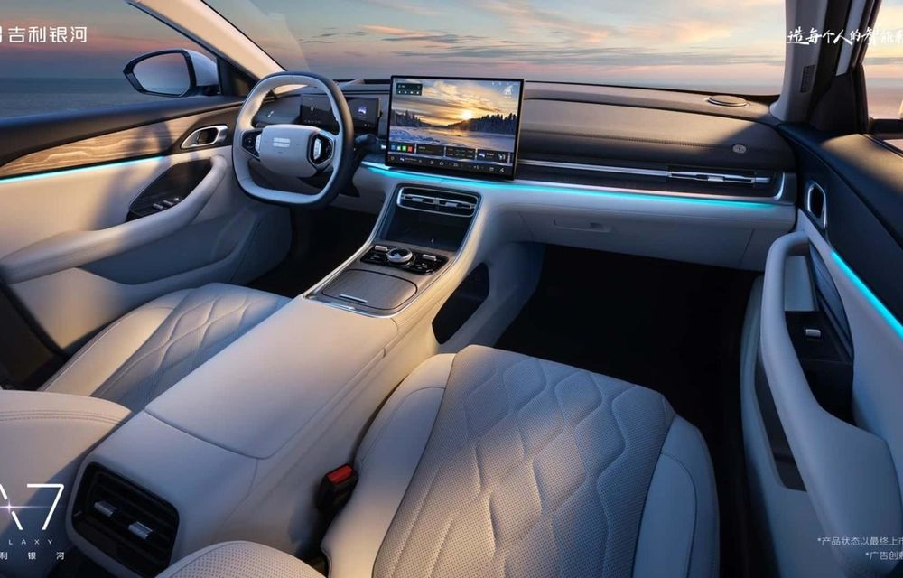 Noul Geely Galaxy A7, o berlină hibridă din China cu autonomie de 2100 kilometri - Poza 10