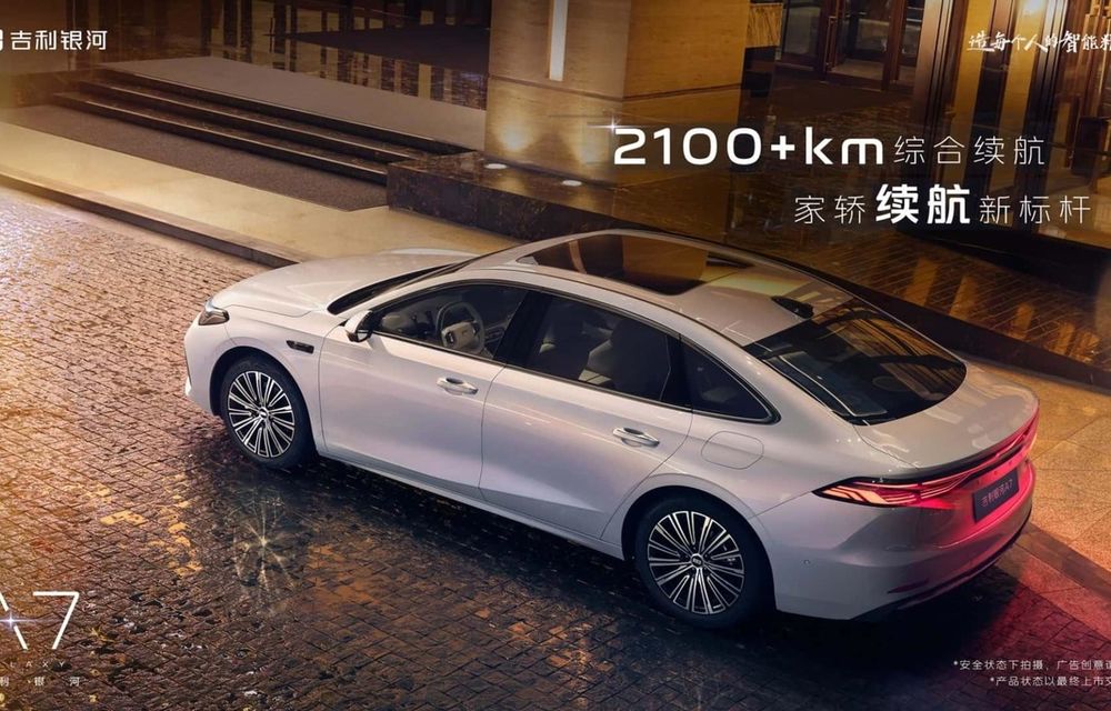 Noul Geely Galaxy A7, o berlină hibridă din China cu autonomie de 2100 kilometri - Poza 9