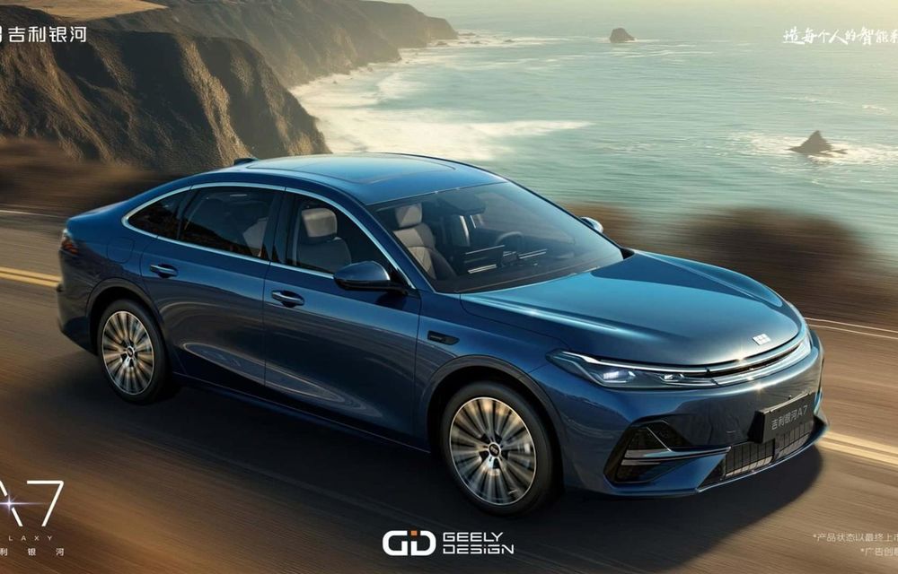 Noul Geely Galaxy A7, o berlină hibridă din China cu autonomie de 2100 kilometri - Poza 2