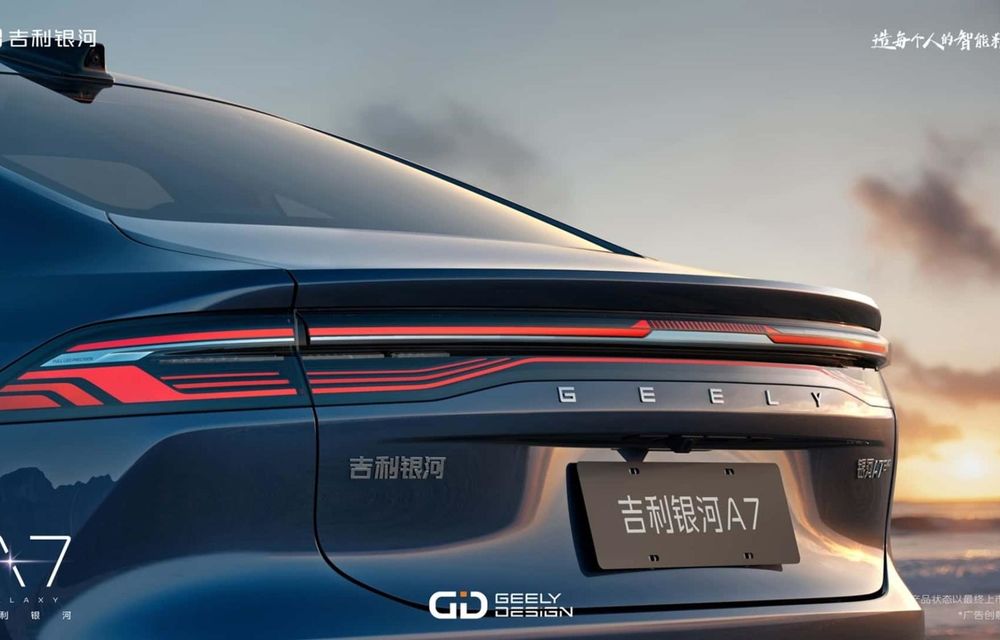 Noul Geely Galaxy A7, o berlină hibridă din China cu autonomie de 2100 kilometri - Poza 8