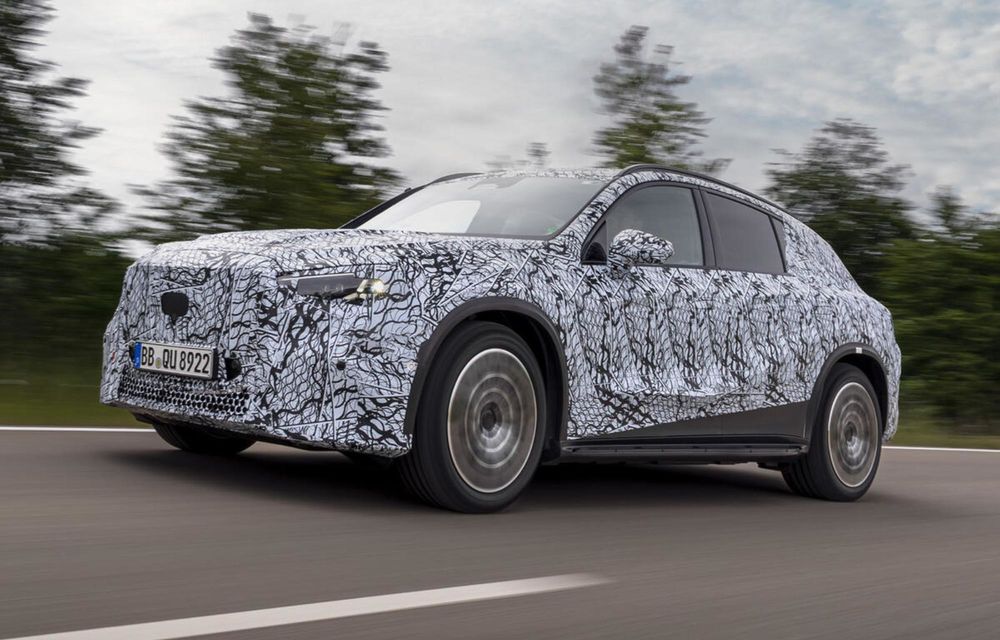 Noi imagini cu viitorul Mercedes-Benz GLC electric: lansarea, la Salonul Auto din Munchen - Poza 3