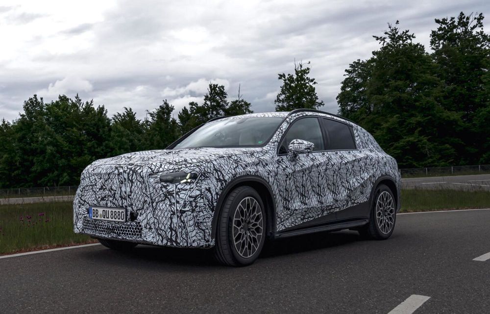 Noi imagini cu viitorul Mercedes-Benz GLC electric: lansarea, la Salonul Auto din Munchen - Poza 5