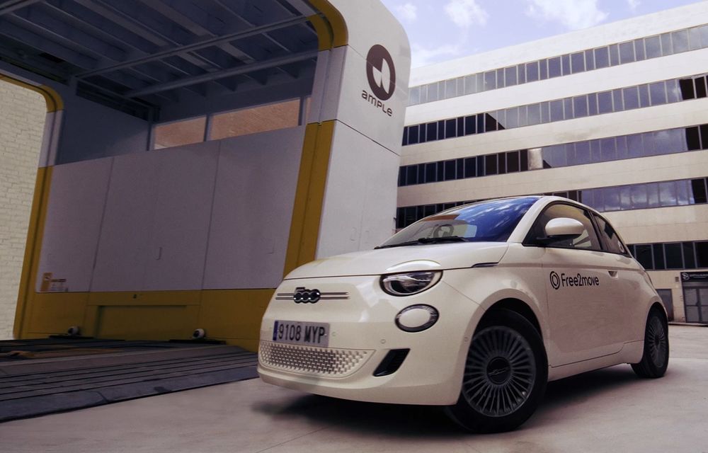 Fiat inaugurează prima rețea de înlocuire rapidă a bateriilor în Spania - Poza 1