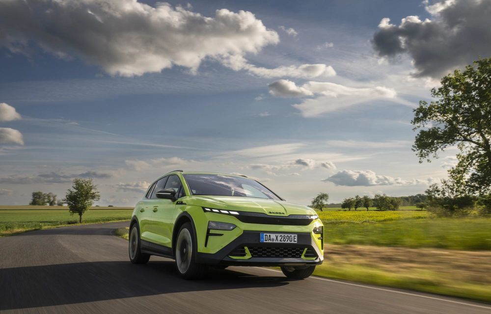 Imagini noi cu Skoda Elroq RS: versiune de performanță cu 340 cai putere - Poza 43