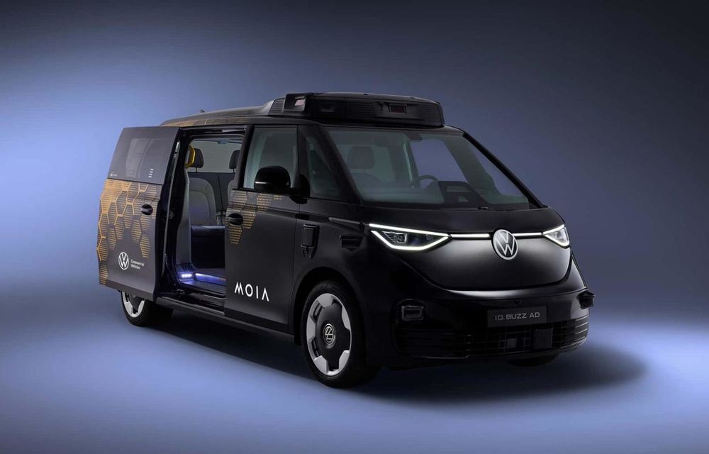 Noul Volkswagen ID.Buzz AD de serie: robotaxi cu conducere autonomă de nivelul 4 - Poza 1