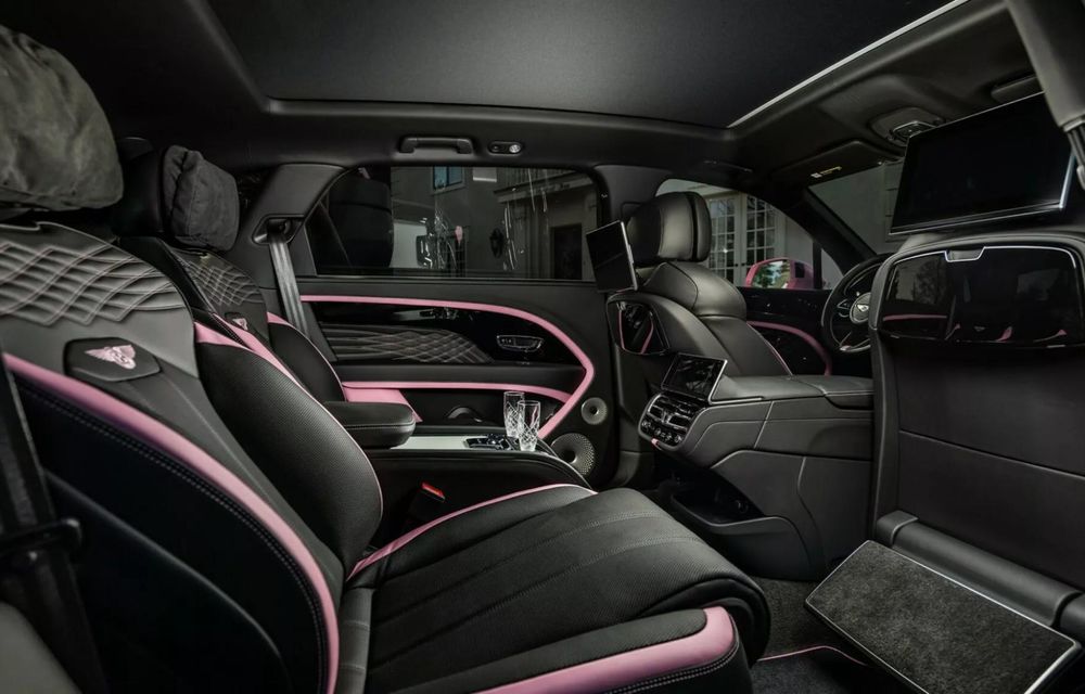 Bentley creează un Bentayga personalizat în nuanța Roz Candy pentru un client - Poza 4
