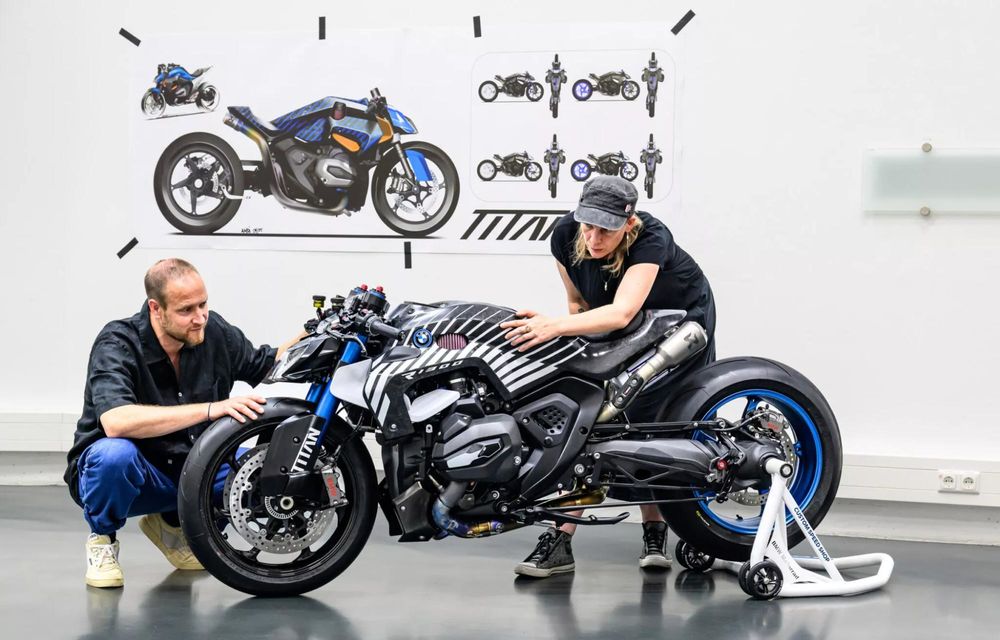 BMW Titan, noul concept de motocicletă BMW, care vine cu NOS - Poza 2