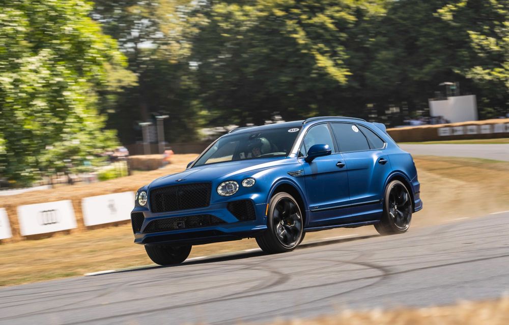 Noul Bentley Bentayga Speed, cel mai rapid SUV termic de serie pe urcarea de la Goodwood - Poza 6