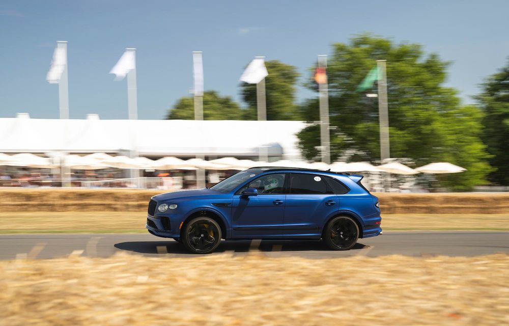Noul Bentley Bentayga Speed, cel mai rapid SUV termic de serie pe urcarea de la Goodwood - Poza 5