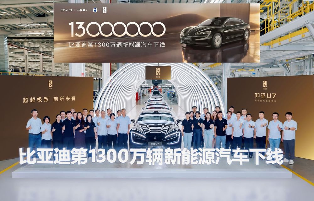 BYD a produs 13 milioane de autovehicule cu energie nouă - Poza 1