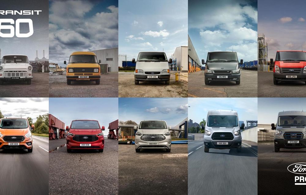 Ford Transit: peste 13 milioane de exemplare produse în 60 de ani - Poza 1