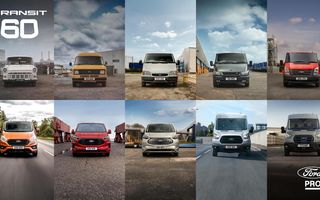 Ford Transit: peste 13 milioane de exemplare produse în 60 de ani