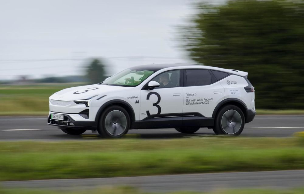 Polestar 3, record de distanță pentru SUV-urile electrice: 935 kilometri cu o singură încărcare - Poza 1