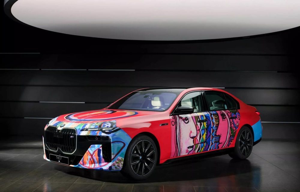 BMW marchează 50 de ani de Art Cars cu un i7 transformat în operă de artă - Poza 3