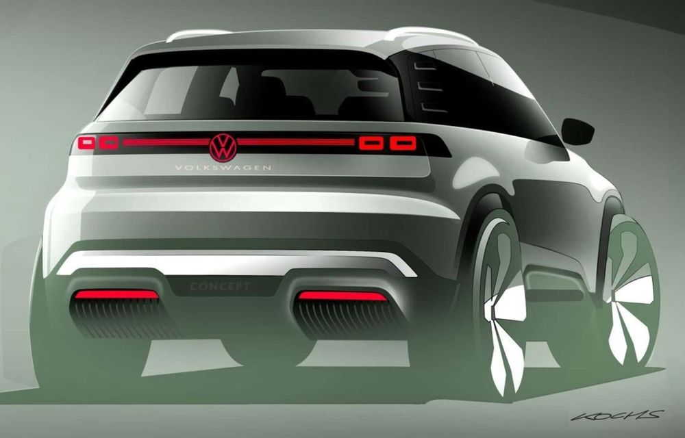 Volkswagen: primele schițe cu un viitor SUV electric accesibil - Poza 2