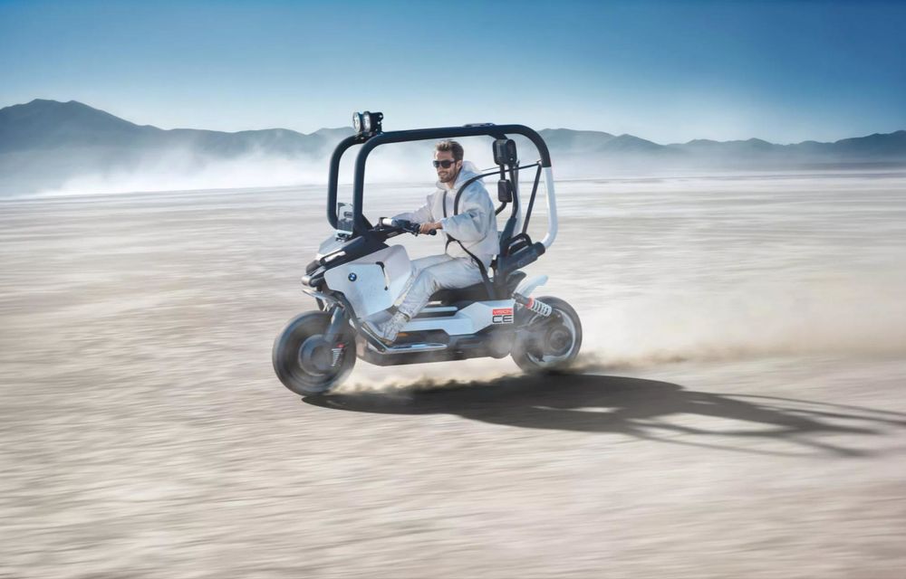 BMW prezintă Vision CE, un concept de scuter electric ce elimină nevoia de cască - Poza 4