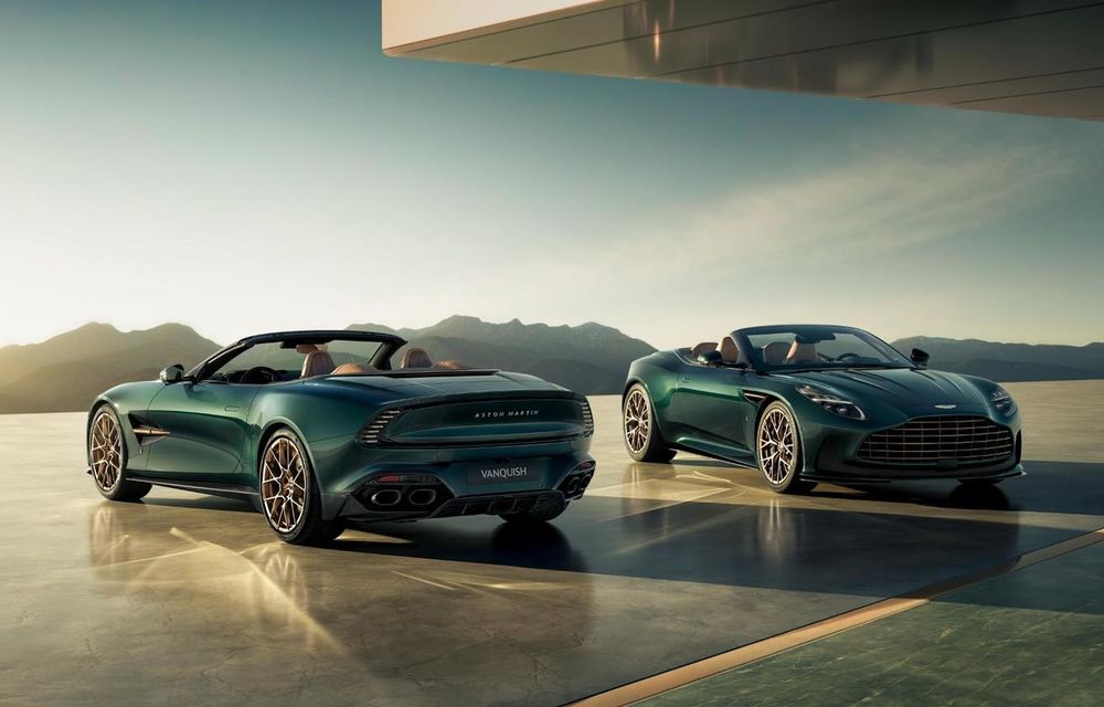 Aston Martin: ediții speciale noi pentru DB12 Volante și Vanquish Volante - Poza 1