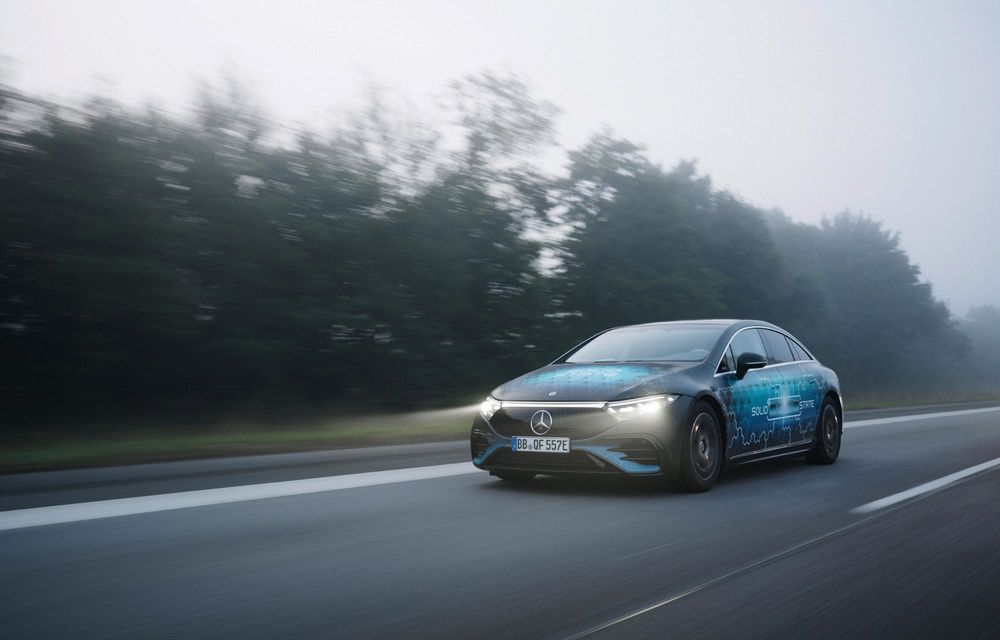 Record: Mercedes-Benz EQS cu baterie în stare solidă a mers 1205 kilometri cu o singură încărcare - Poza 2