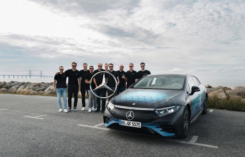 Record: Mercedes-Benz EQS cu baterie în stare solidă a mers 1205 kilometri cu o singură încărcare - Poza 13