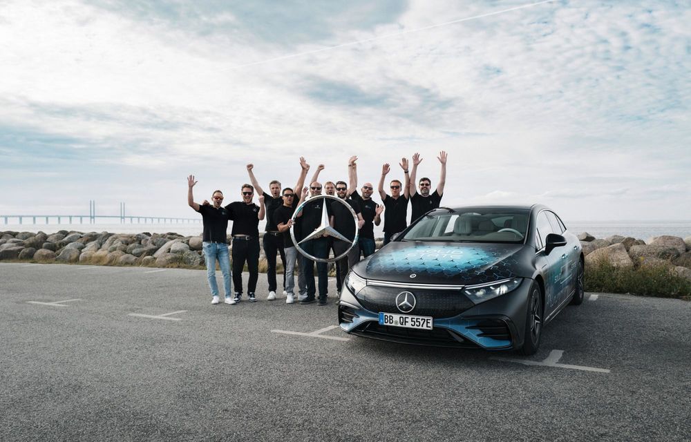Record: Mercedes-Benz EQS cu baterie în stare solidă a mers 1205 kilometri cu o singură încărcare - Poza 14
