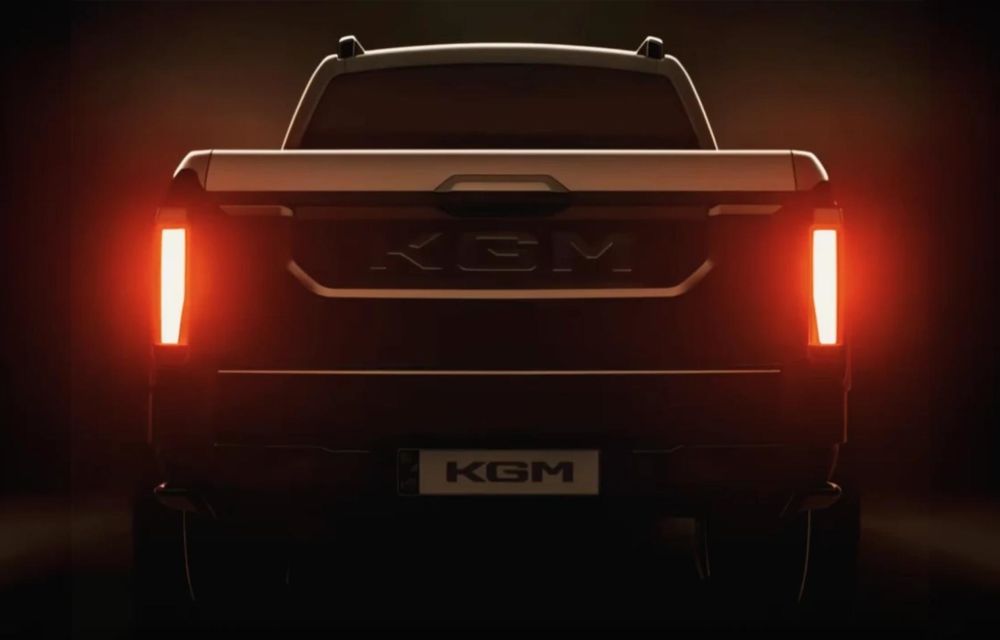 KGM Musso Pick-Up va primi motor diesel: primele imagini cu noul model - Poza 3