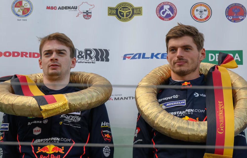 Max Verstappen câștigă prima sa cursă la Nurburgring, la volanul unui Ferrari 296 GT3 - Poza 4
