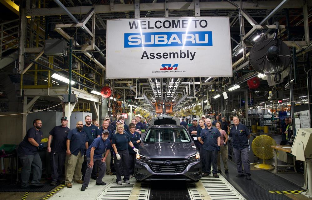 Subaru își ia rămas bun de la Legacy: ultimul exemplar, produs în SUA - Poza 1