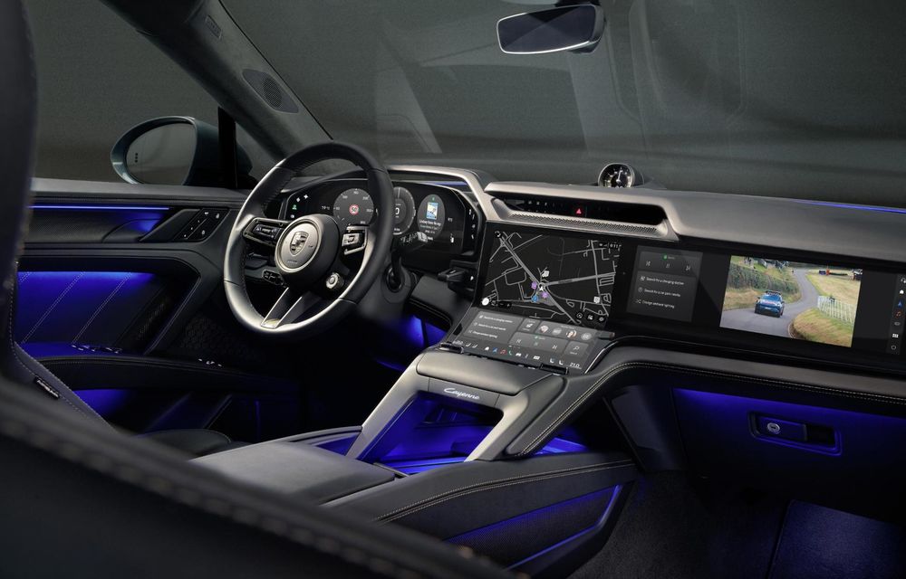 Porsche: primele imagini cu interiorul noului Cayenne Electric - Poza 4