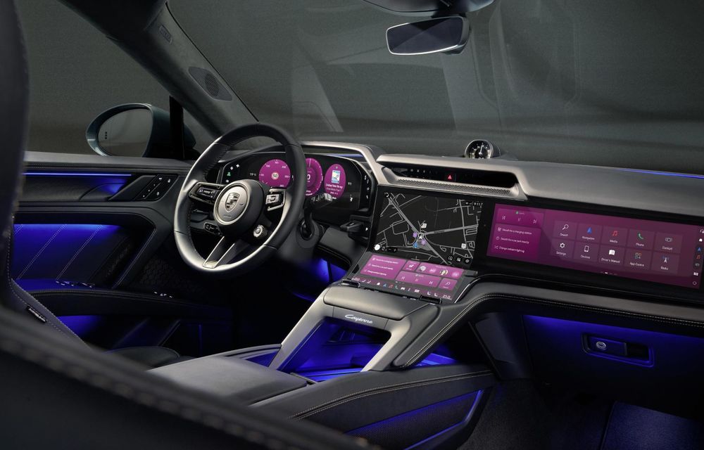 Porsche: primele imagini cu interiorul noului Cayenne Electric - Poza 5
