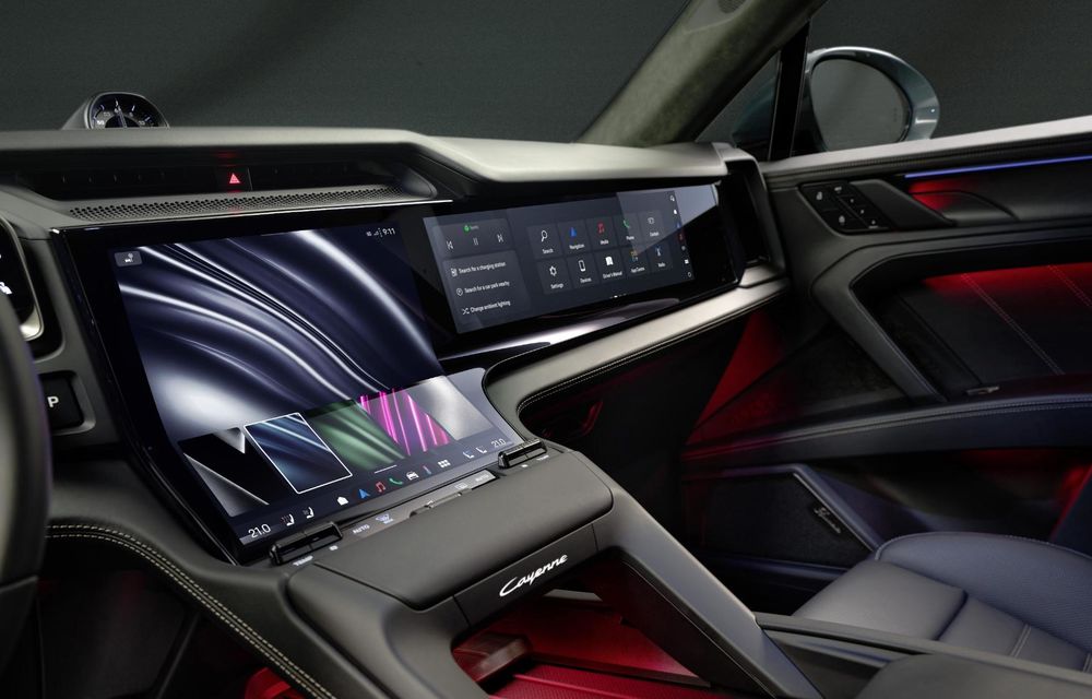 Porsche: primele imagini cu interiorul noului Cayenne Electric - Poza 2