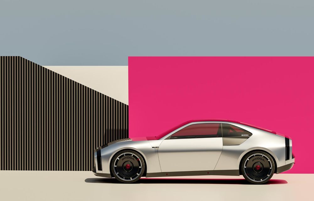 Skoda reinterpretează celebrul 110 R Coupe pentru era electrică - Poza 6