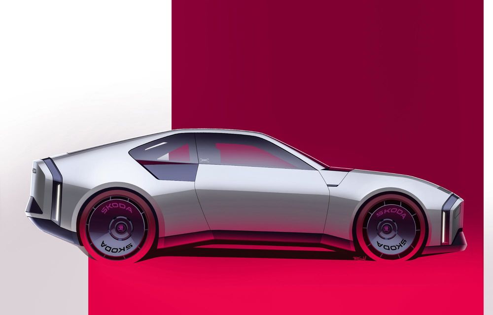 Skoda reinterpretează celebrul 110 R Coupe pentru era electrică - Poza 9